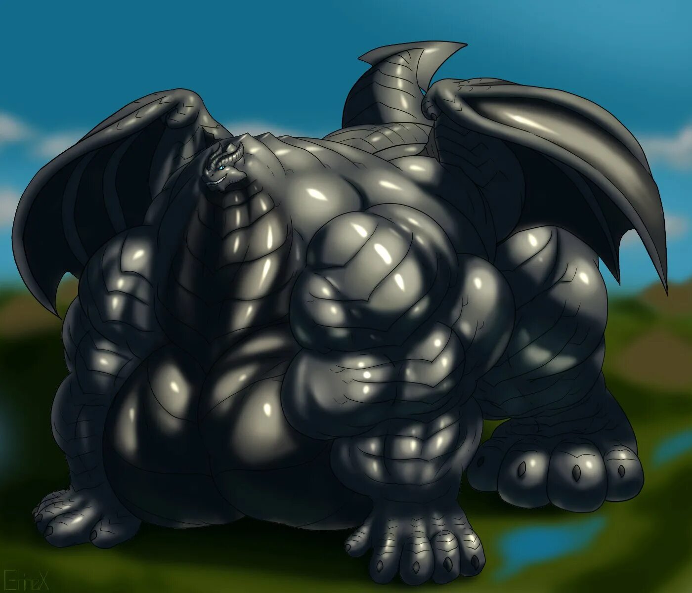 Artherion inflation animation. Беззубик muscle growth. Muscle growth дракон. Artherion Dragon growth.