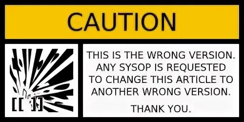 Version is wrong