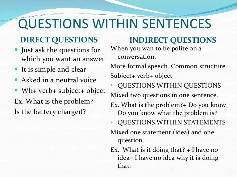 Sentences and thinking. Direct и indirect questions в английском языке. Indirect questions в английском. Direct/indirect questions на русском. Indirect questions правила.
