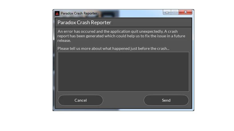 Crash Reporter. Парадокс краш репортер хои 4. Paradox crash Reporter Hearts of Iron 4. Paradox crash Reporter скрин.