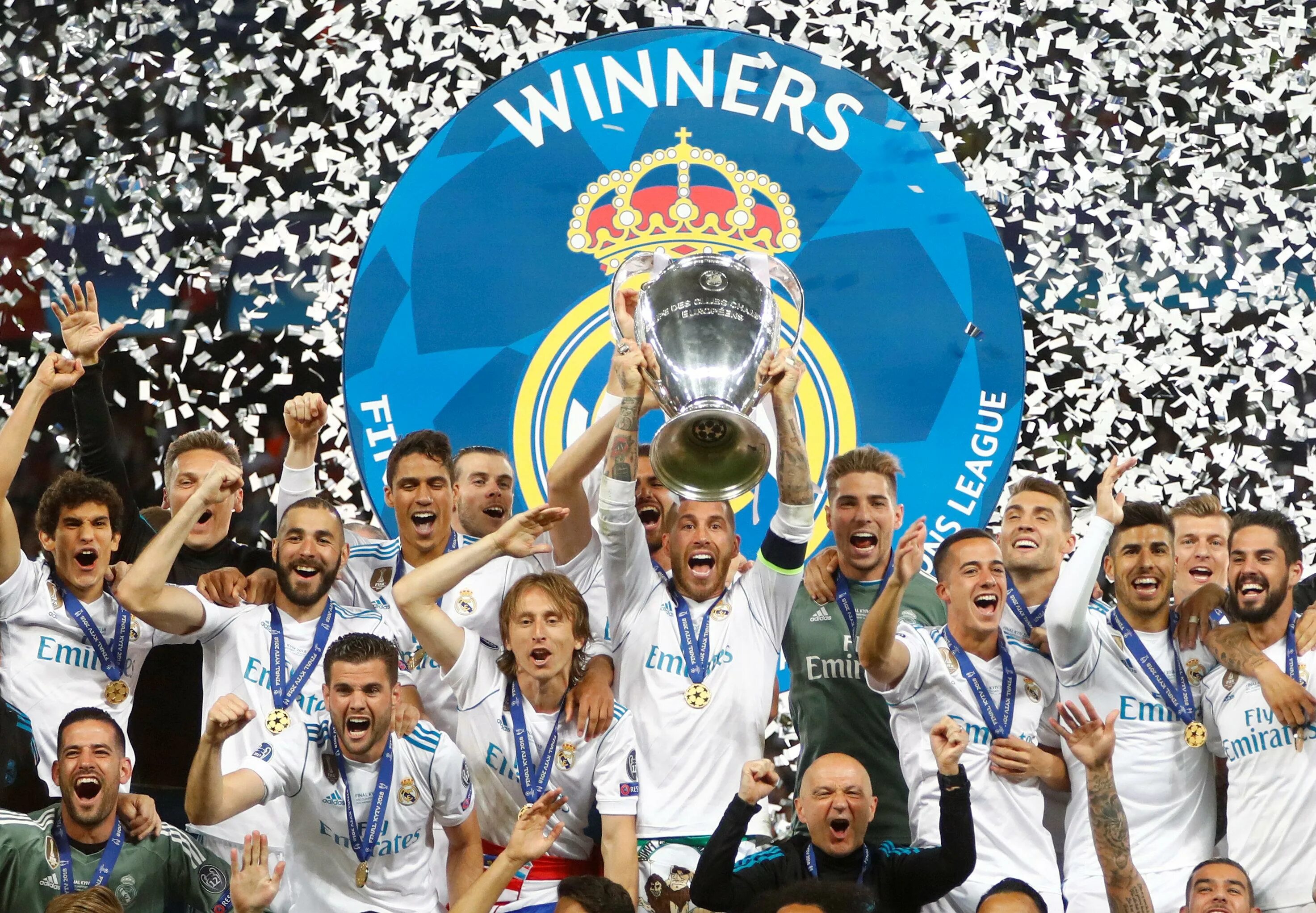 Real madrid champions. Реал Мадрид ЛЧ 2018. Реал Мадрид чемпион. Реал Мадрид чемпион ЛЧ. Реал победа в ЛЧ 2018.