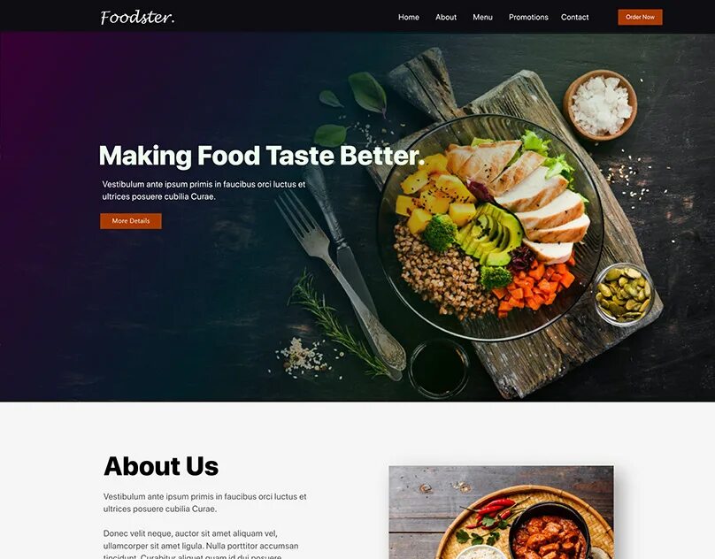 Food website Design. Fast food UI web. Website Design fast food. Food website example.