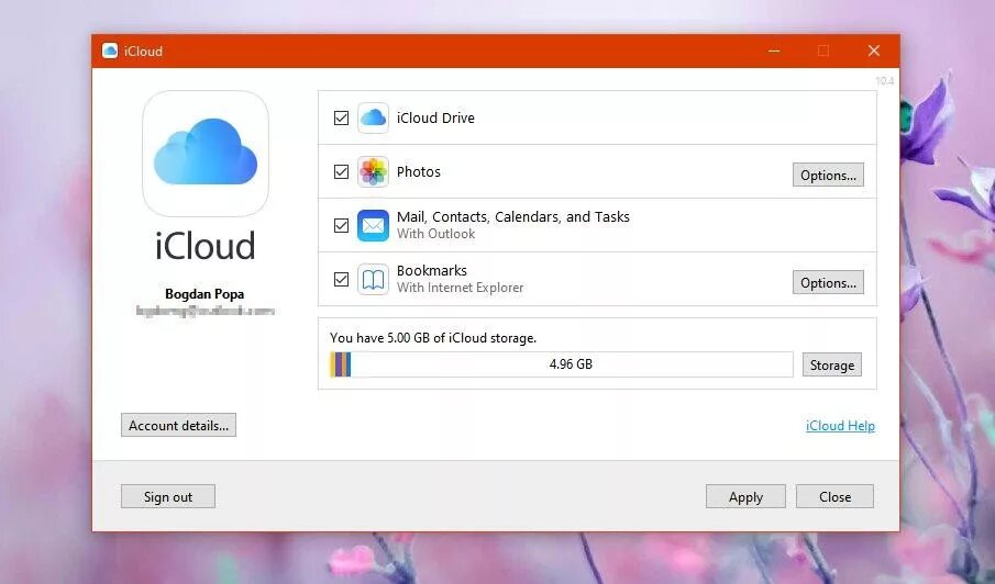 Старый icloud. ICLOUD. ICLOUD на ПК. ICLOUD Windows диск. ICLOUD приложение для Windows.