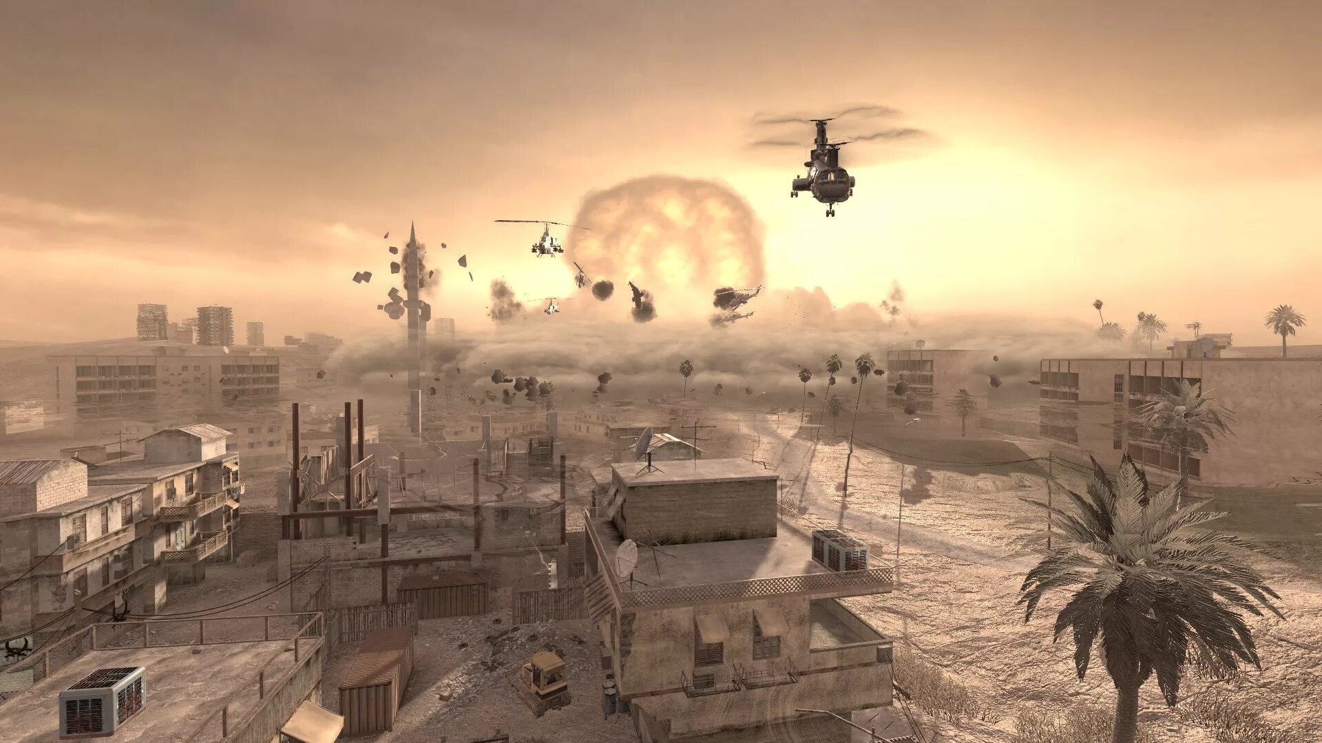 Игра где есть бомбы. Call of Duty 4 ядерный взрыв. Ядерный взрыв mw1. Call of Duty 4 Modern Warfare. Cod 4 MW Remastered ядерный взрыв.