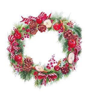 Новогодний венок картинка
