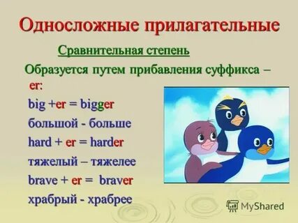 Односложные слова английский