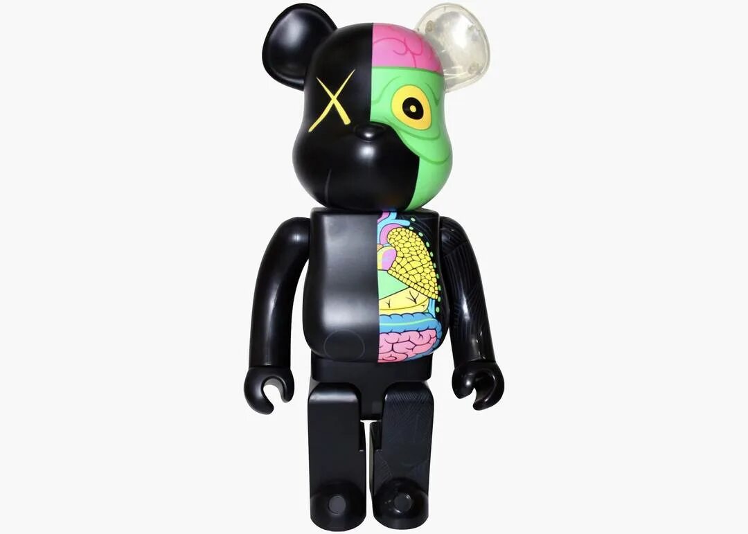 Bearbrick KAWS 1000. KAWS dissected Bearbrick. Bearbrick 28 см.