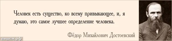 Человек есть существо ко всему привыкающее. Человек такое существо которое ко всему привыкает. Человек ко всему привыкает цитата. Человек есть существо ко всему привыкающее и я думаю. Определить неплохой