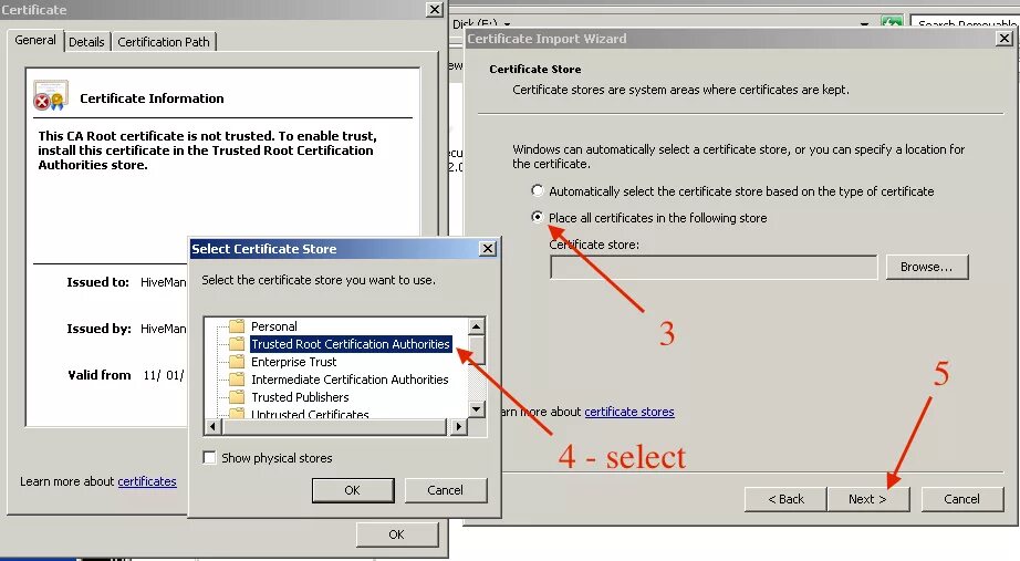 Root Certificate. Trusted CA Certificates. Прекращена работа root Certificates installation mechanism for Sputnik browser. Как установить Cert_install_v2.