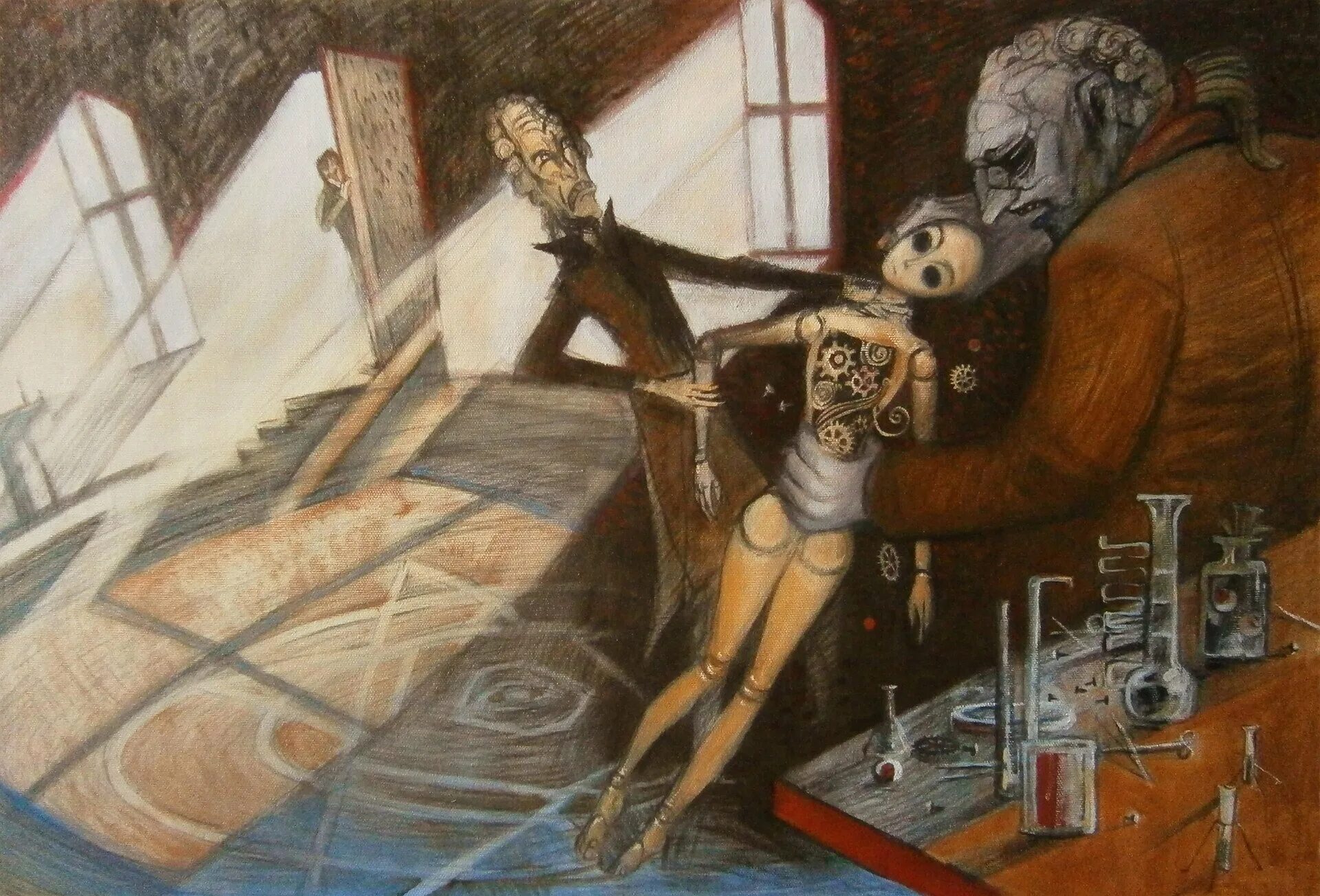 Гофман песочный человек читать. Э. т. а. гофман «песочный человек»,. песочный человек гофман иллюстрации. песочный человек сказка гофмана. коппелиус песочный человек.