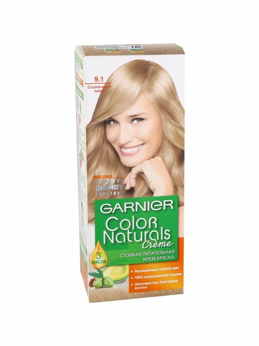 Отзыв о Краска для волос Garnier оттенок 9.1 "Солнечный пляж" Мне понравилась