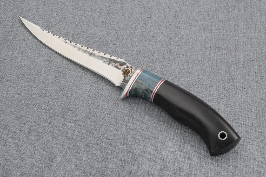 Нож "Рыбак - 2" ( х12мф, граб, стабилизированная карельская береза). Нож Рыбак 2. Нож «Рыбак-2» 011101.