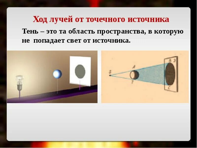 Физика 8 источники света распространение света. Источники света распространение света 8 класс физика. Точечный источник света физика 8 класс. Точечный источник света это 8 класс. Тень точечный источник света.