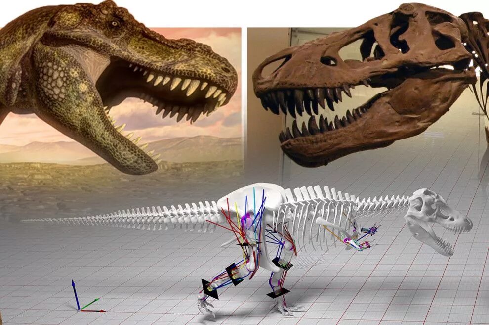 Running dinosaur