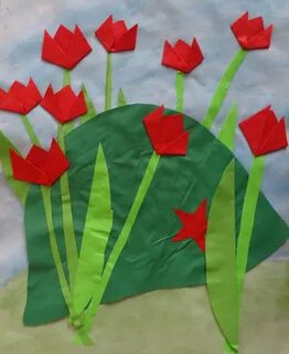 Аппликация 9 мая день победы для детей