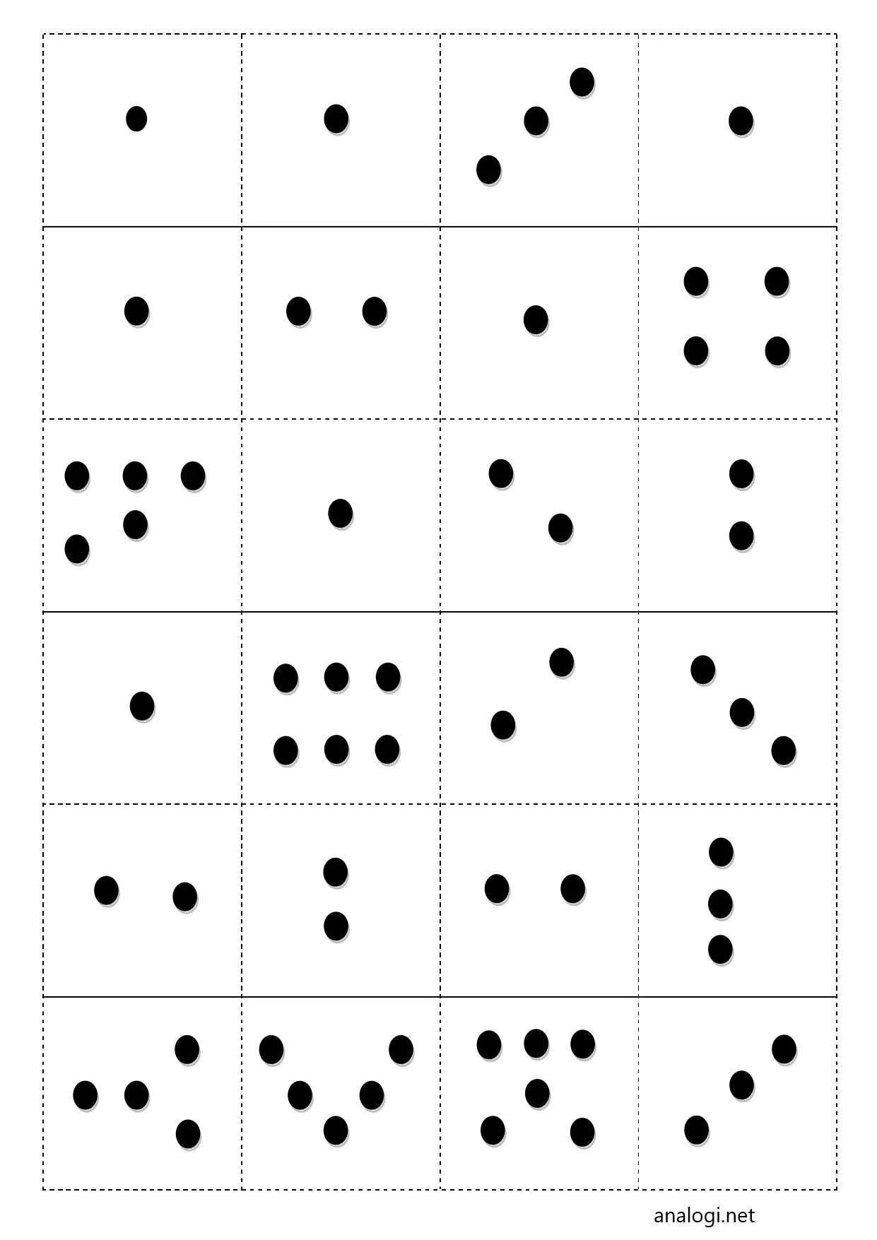 Домино распечатать. Домино "точки". Правило Домино. Косточки Домино с точками. Домино с точками для детей.