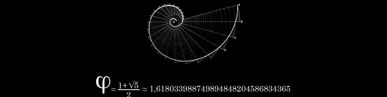 Золотое сечение. Число фи золотое сечение. Фибоначчи. Золотое сечение на черном фоне.