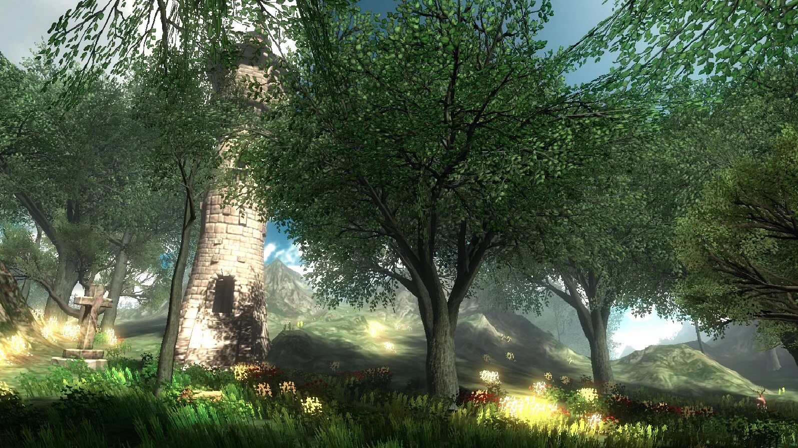 Bloom mod. Bloom эффект. bloom эффект в играх. игра на компьютер медитация лес открытый мир. светлая добрая игра где есть волшебный лес с открытым миром на пк.