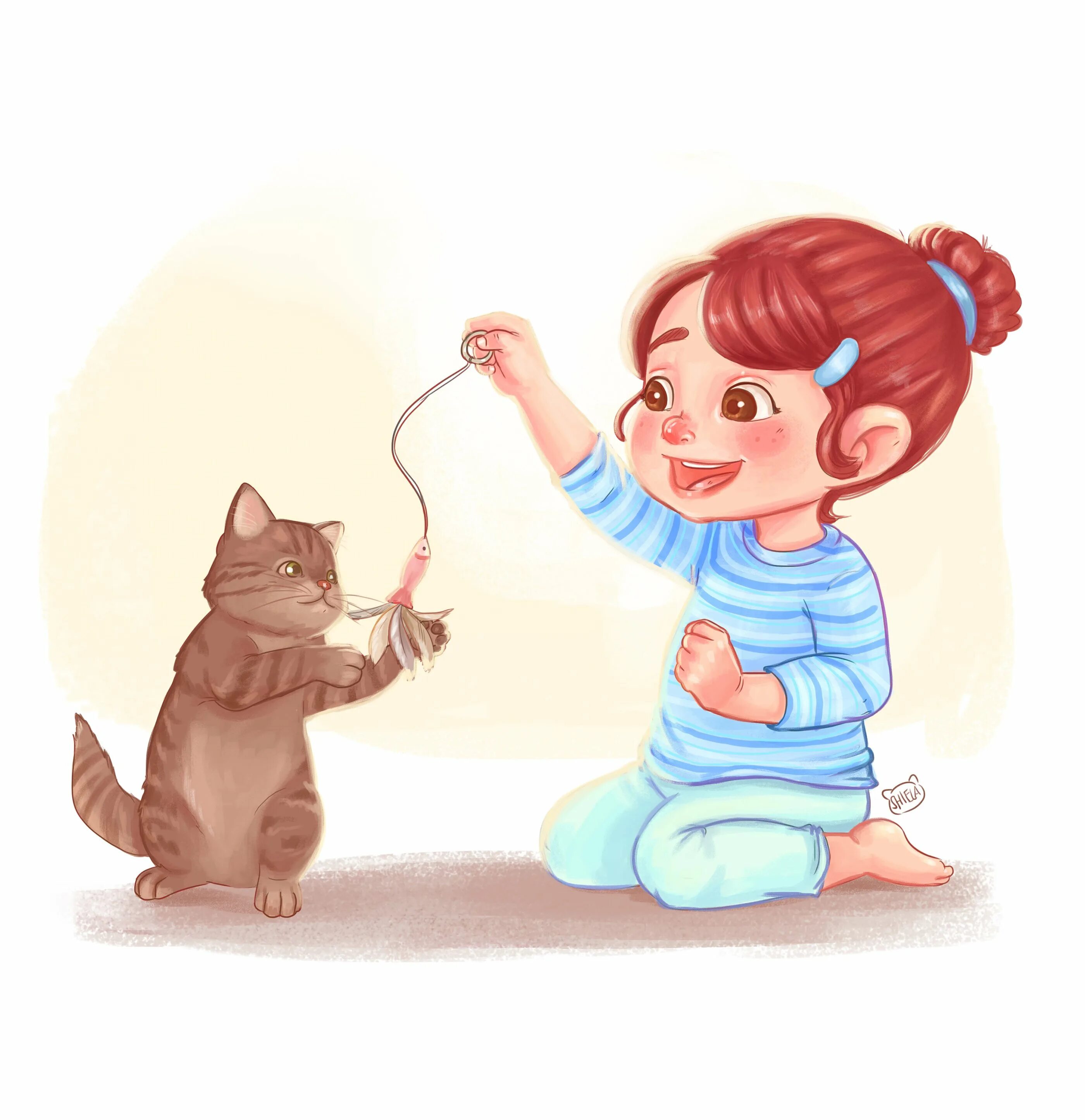 Котенок играет малыша. Котята. Девочка. Дети. Девочка с котенком рисунок. Девочка играет с котенком. Играющий котенок для детей.