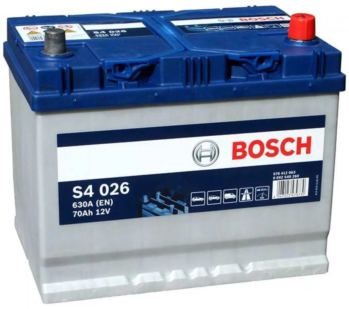 Bosch Asia s4 026 70 Ач. Аккумулятор Bosch Asia s4 026 70ah. Аккумулятор бош 026 630. Автомобильный аккумулятор aktivator 12v 75 Ah 630a.