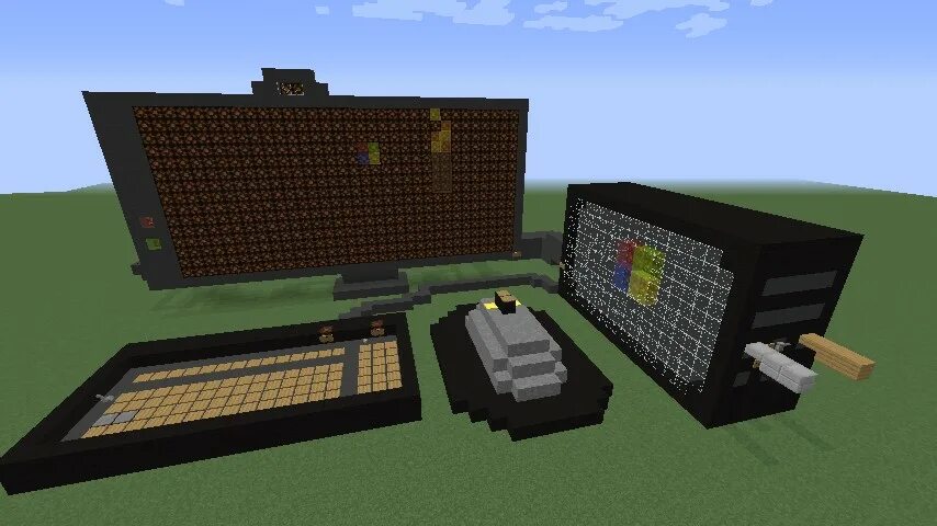 Мод на компьютер. Комп в майнкрафте постройка. Компьютер майнкрафт. Компьютер майнкрафт постройка. Компьютер в майнкрафте мод.