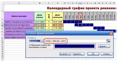 Как сделать отпуска в эксель