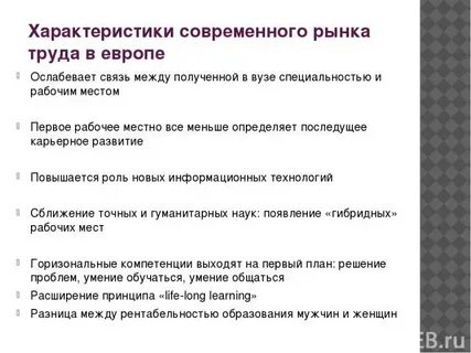 Охарактеризуйте современный рынок