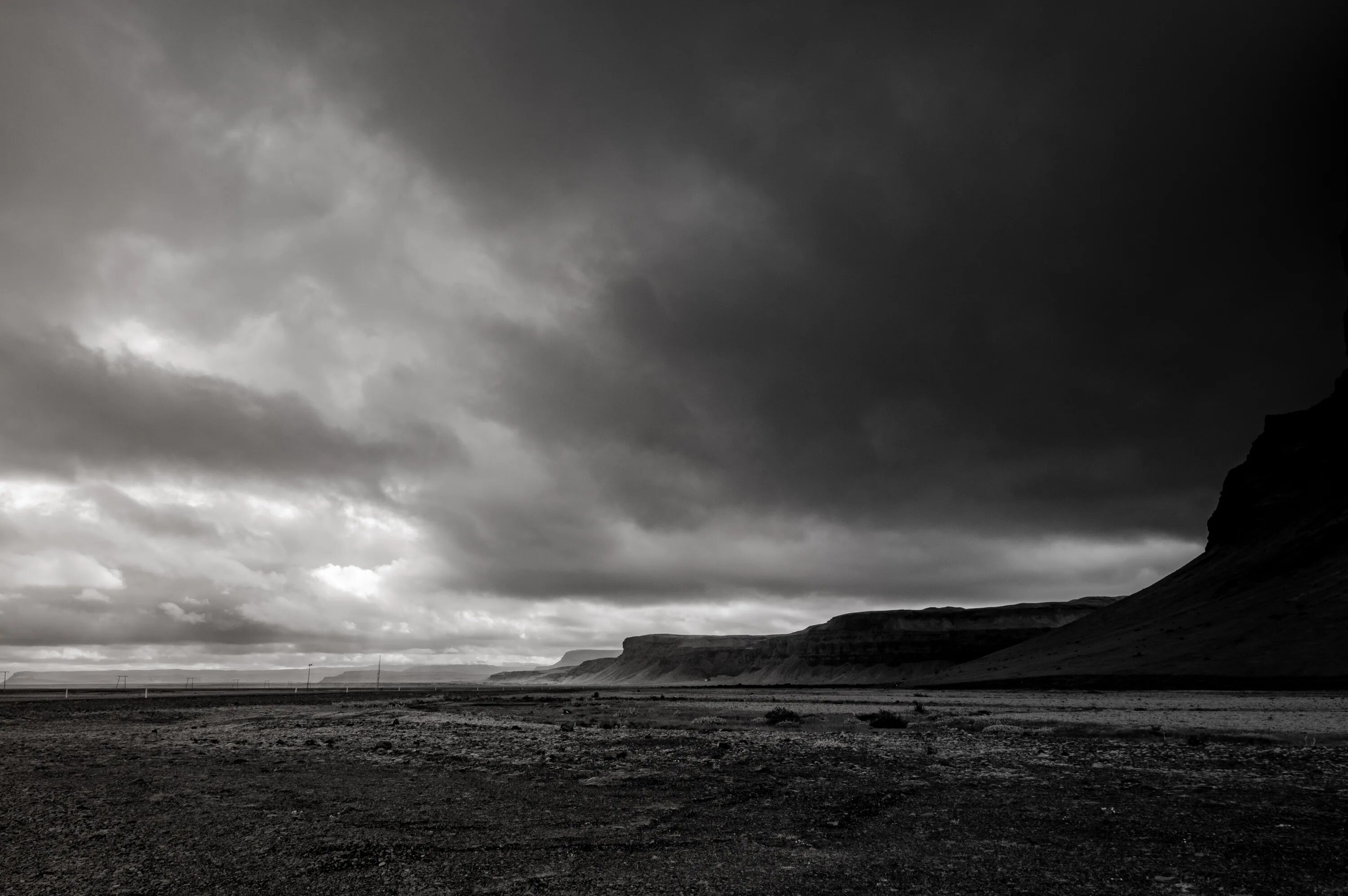 Monochrome sky