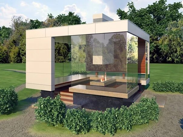 Беседка хай тек фото Навес из алюминия к дому Интернет-магазин Garden Space