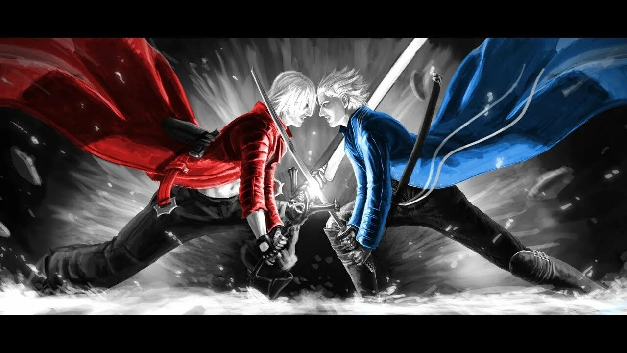 Данте против. Devil May Cry 4 Nero Art. Devil May Cry 4 Неро арт. DMC 3 Лабиринт. DMC парные обои.