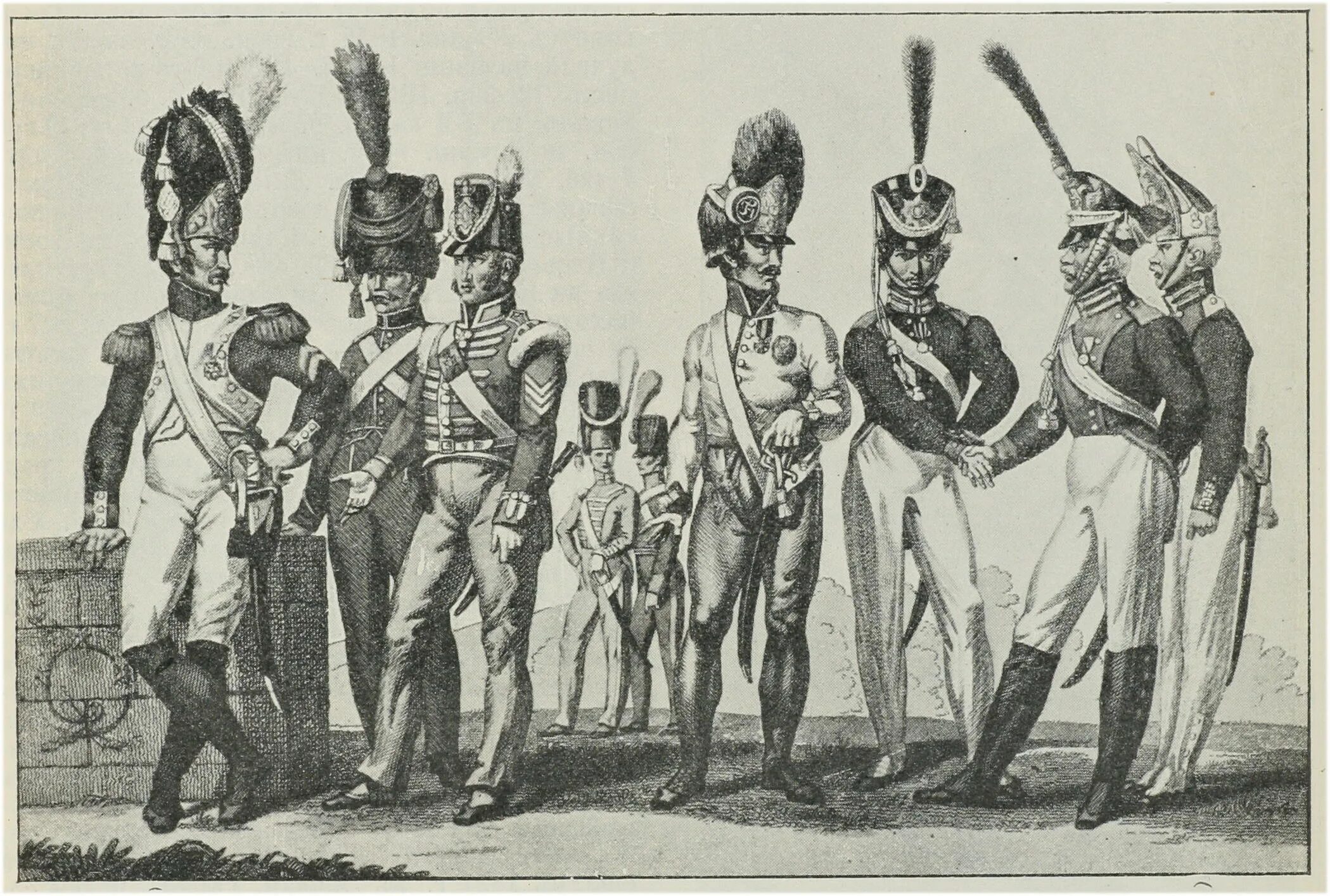 Прусская армия Фридриха великаны. Гренадер 1861. Армия великанов прусского короля. Гравюра солдат.