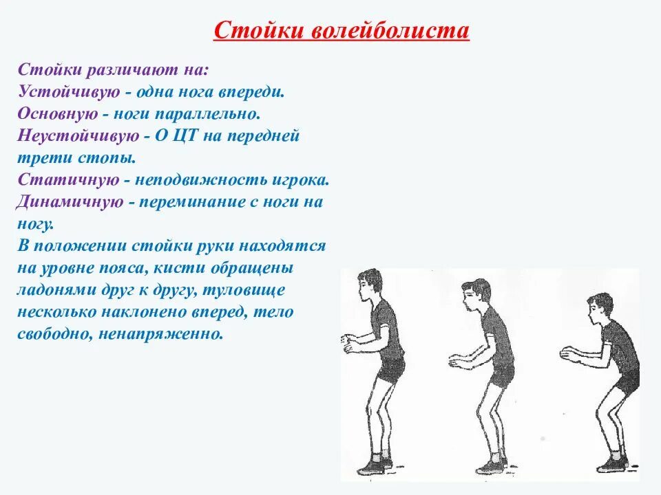 Стойки и перемещения в волейболе. Стойка приёма мяча в волейболе. Стойка волейболиста. Приём сверзу двумя руками. Волейбол передача сверху и снизу