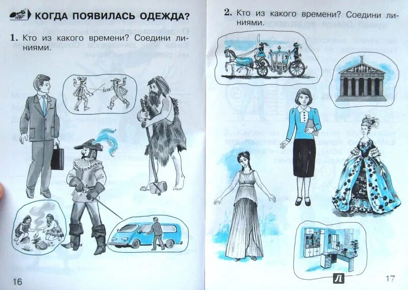 Рабочий лист одежда окружающий мир 1 класс
