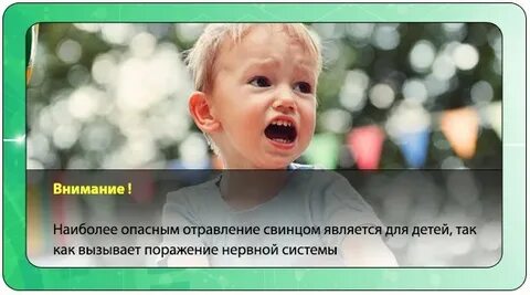 Отравление свинцом как называется