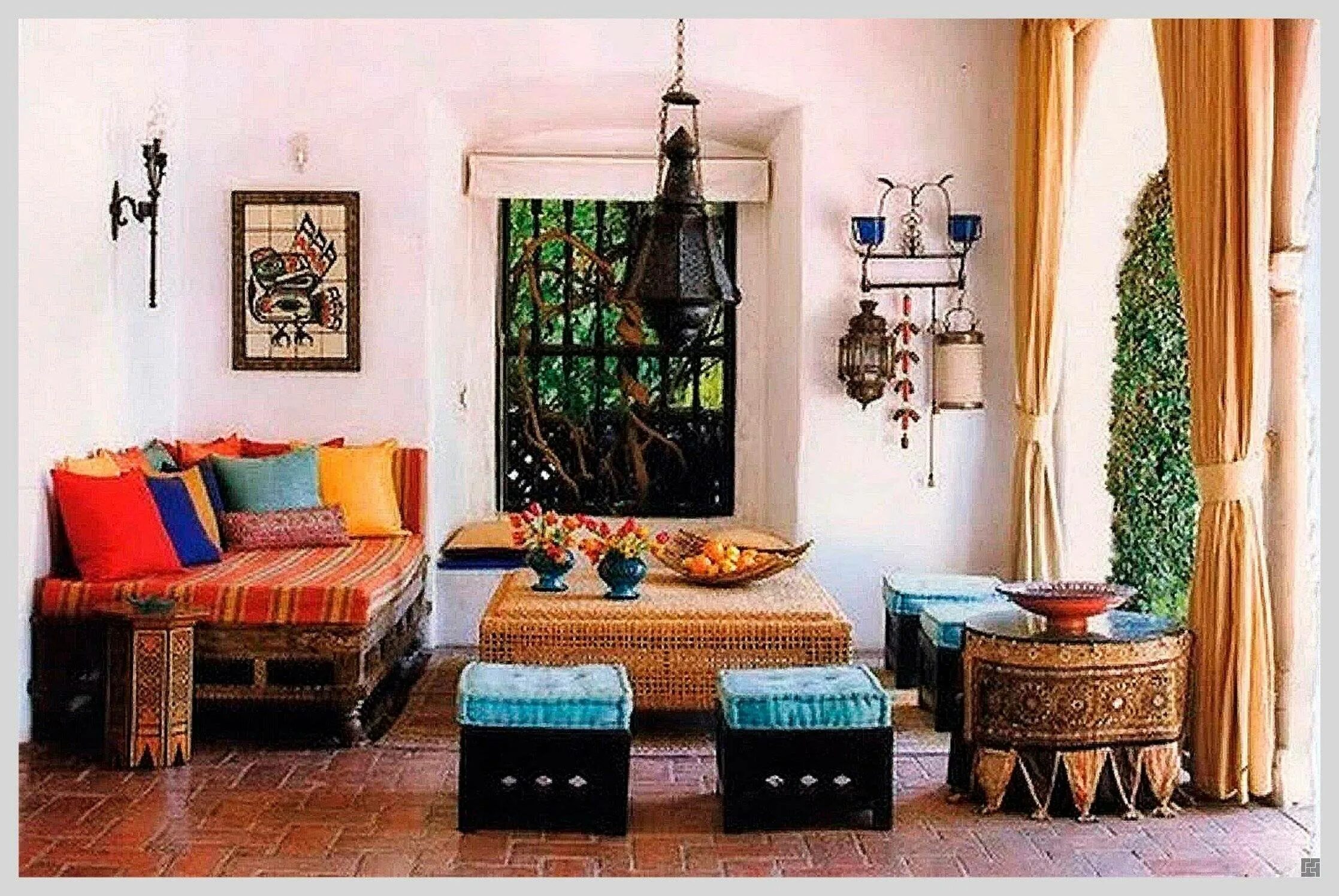 Этно мавританский стиль интерьера. Марокканский колониальный стиль. Марокканский стиль Шэрон. Колониальный Ethnic Style Interior. Этнический предмет