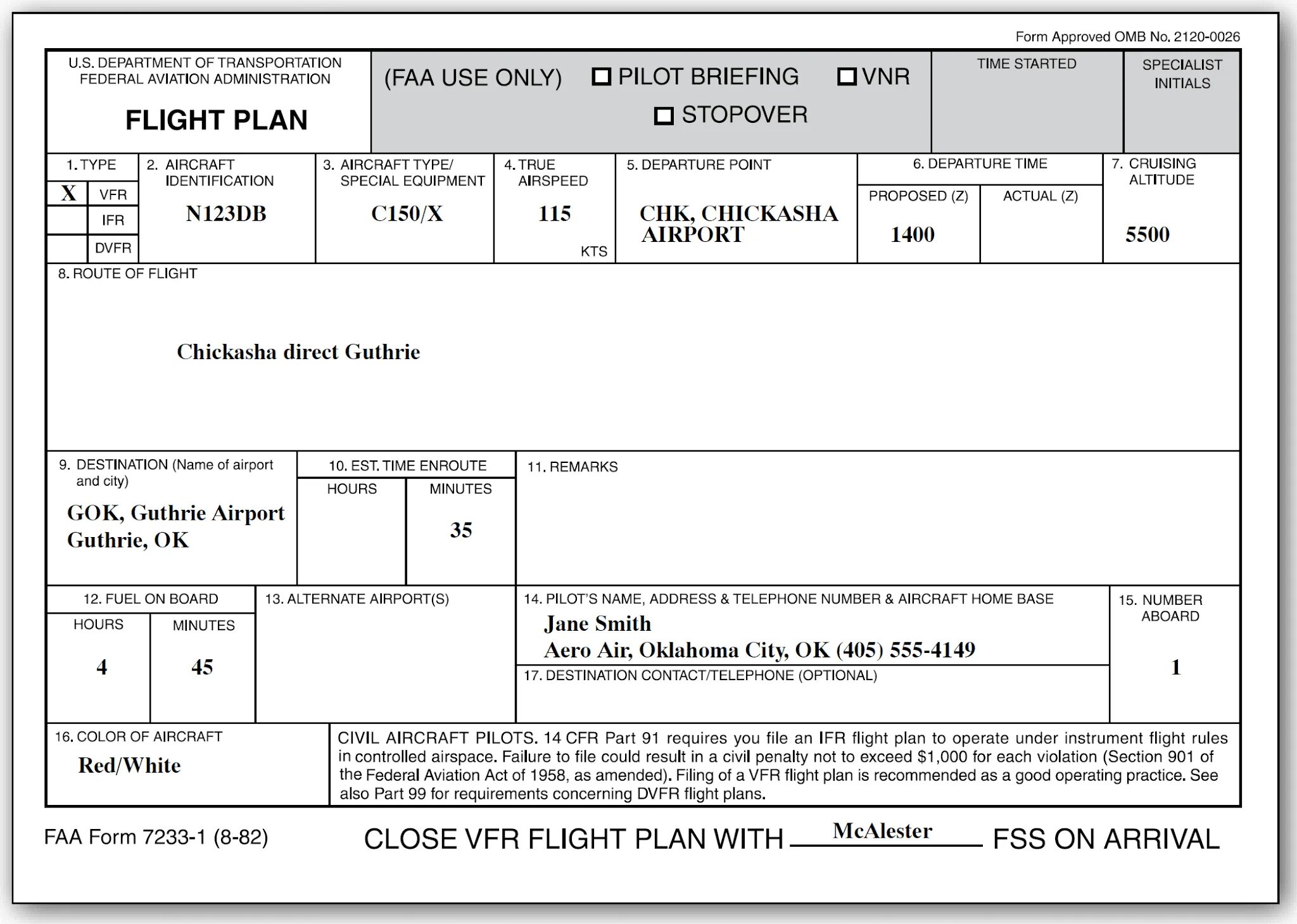 Flight form. Flight plan. operational flight plan. operational flight plan example. faa.