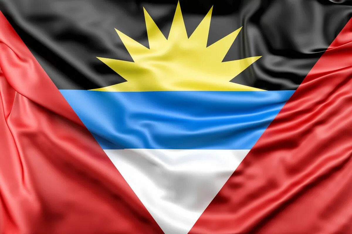 Антигуа и Барбуда. Флаг Антигуа. Флаг Барбуда Антигуа и Барбуда.
