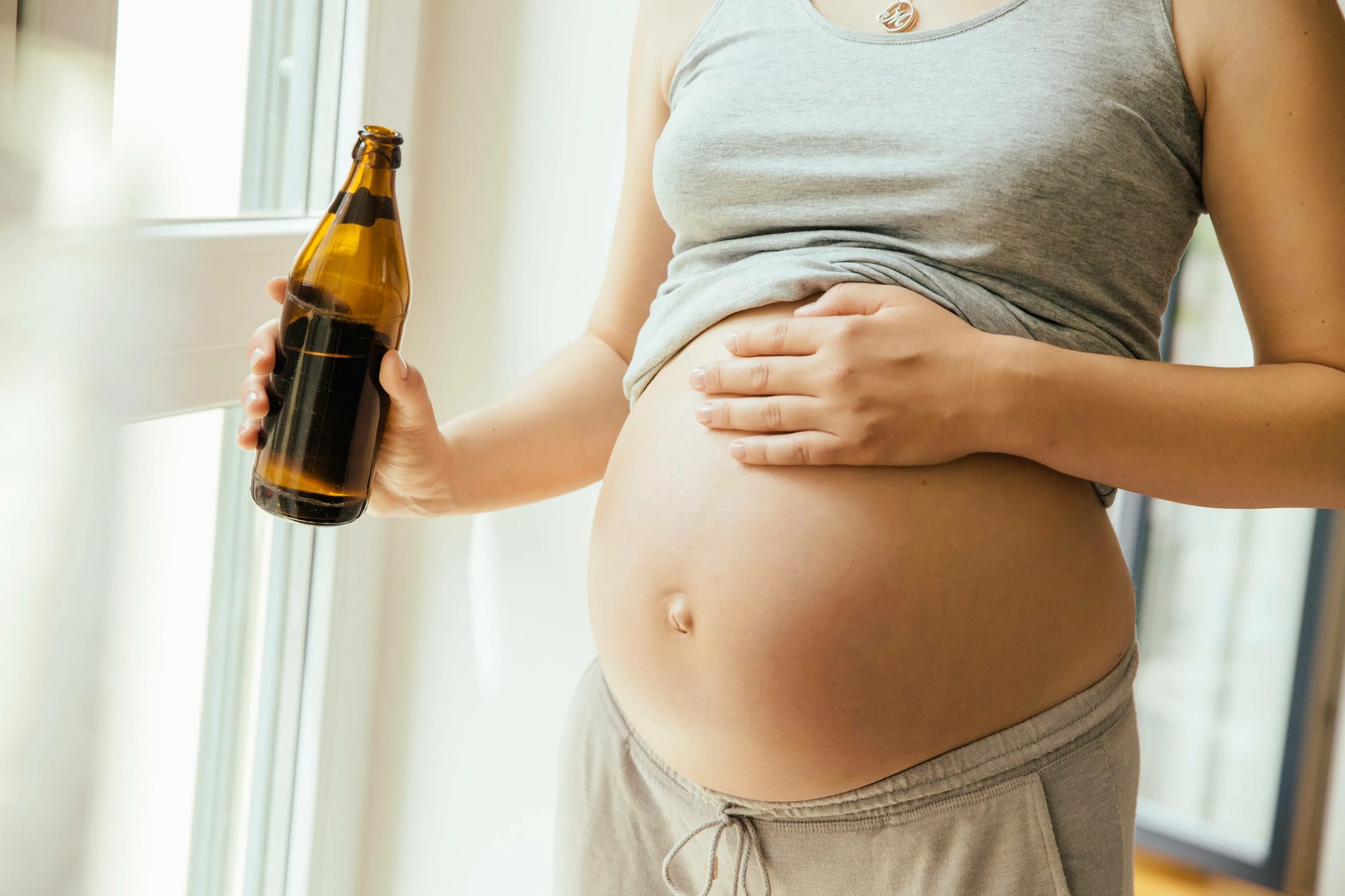 Женщины с пивными животами. Можно переходить беременность
