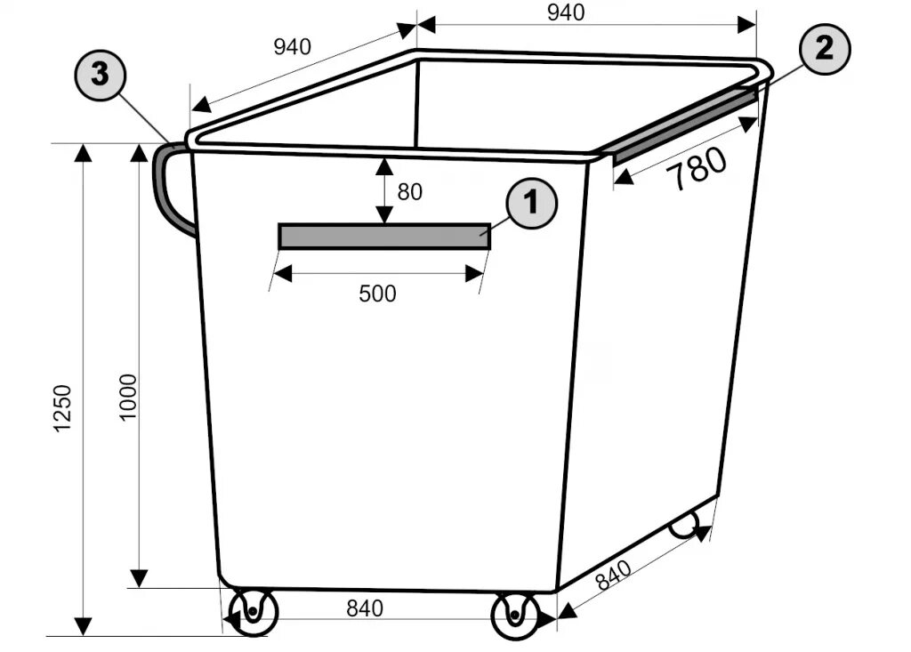 Размеры тко. Мусорный бак 0 75 м3 чертеж металлический 0.75. Чертеж мусорного бака 0.75 м3. Контейнер ТБО V=0,75 м3 с еврозахватом. Евроконтейнер металлический 0.75 м3.