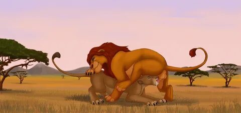 sarabi, disney, the lion king, anatomically correct, balls, claws, closed e...