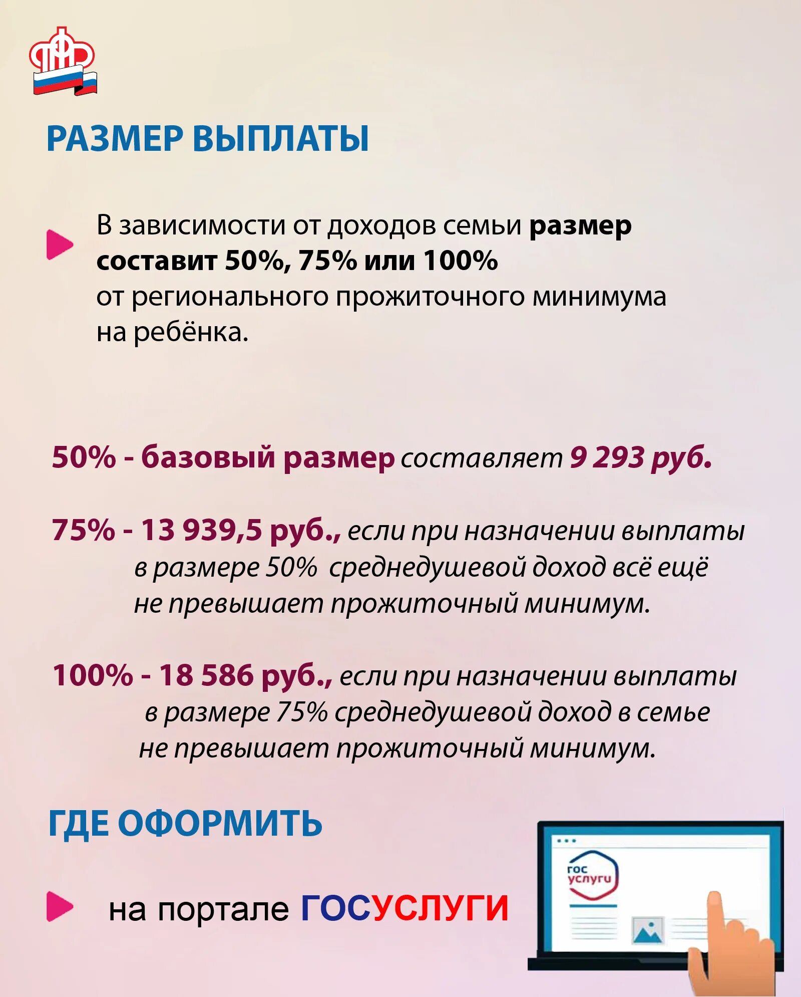 Пфр выплаты на детей 2024