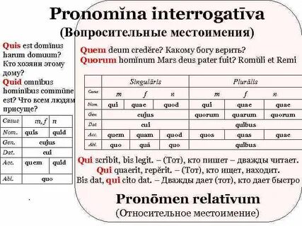 Латинские вопросы