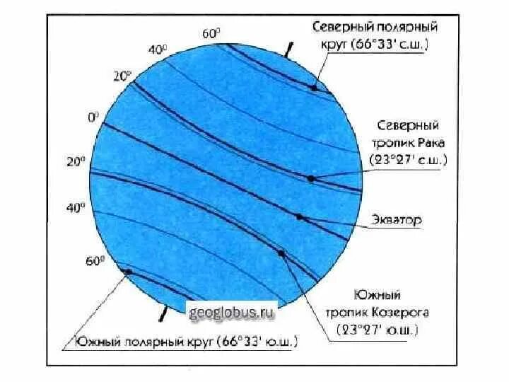 Северный Тропик и Северный Полярный круг. Тропики и Полярные круги. Северный и Южный Полярные круги. Полярные круги на земном шаре.