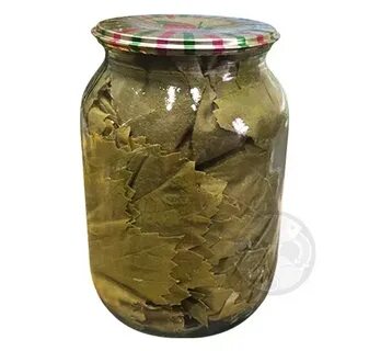 Виноградные листья в банке без рассола