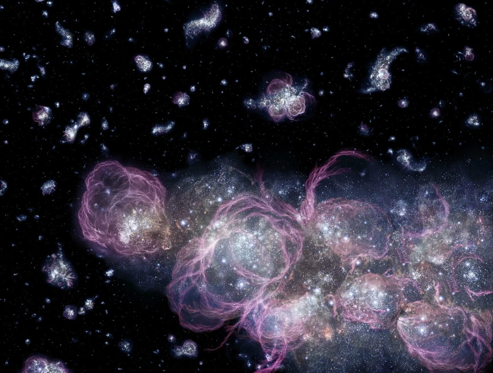 Hits the universe. Hits the universe
