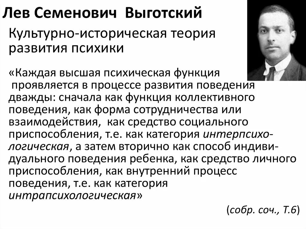 Выготский развитие есть. Лев Семёнович Выготский. Теория Льва Выготского. Культурно историческая теория Выготского. Лев Семенович Выготский теория развития личности.