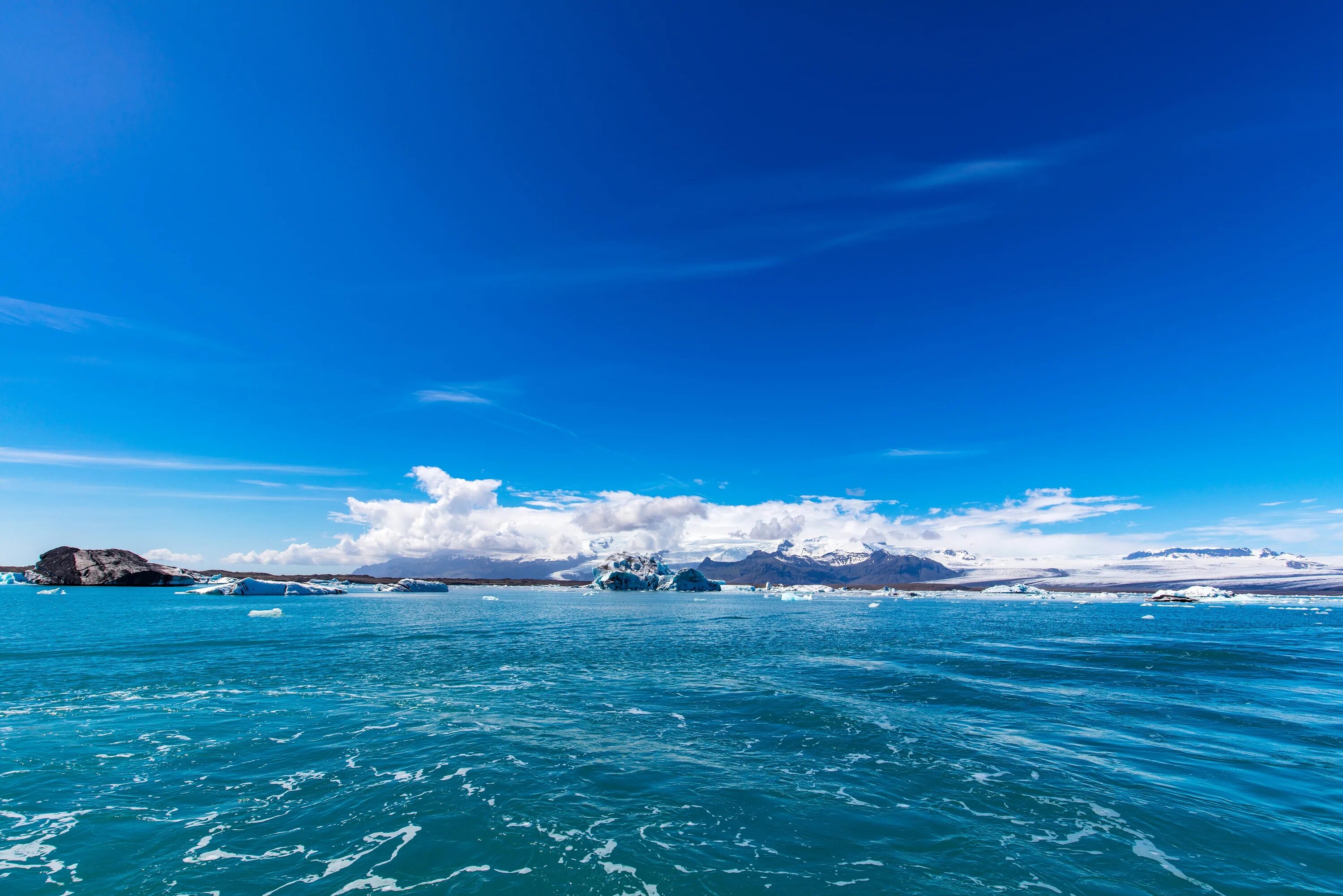 Исландия Атлантический океан. Природа море. Море и небо. Красивый океан.