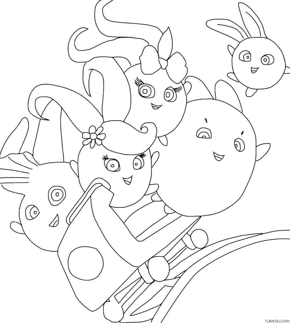 Coloring book sunny bunnies все открыто. Санни Банни раскраска. Солнечные зайчики раскраска. Sunny Bunnies раскраска. Солнечный зайчик раскраска для детей.