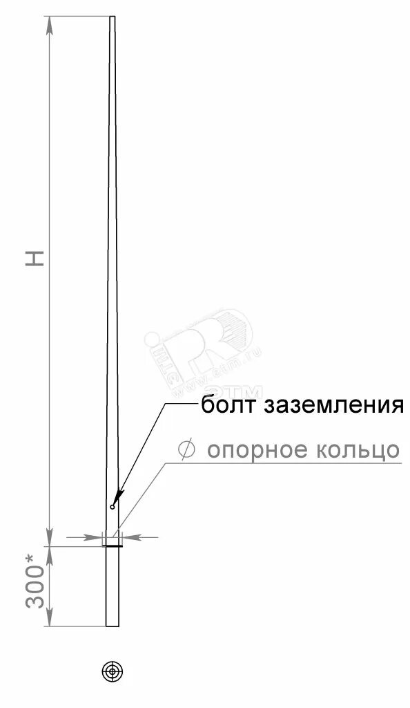 Молниеотвод встраиваемый h=3м под ОГК. Молниеотвод встраиваемый h-3м под ОГК "Пересвет". Молниеотвод встраиваемый н=3м под ОГК Г.Ц. "Пересвет". Молниеотвод МОГК-12 (ОГК-10 + мо2). Молниеотвод 10 м