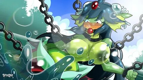 Giga Mermaid's Gagged Undergo COMMISSION #Shantae #gigamermaid #Illust...